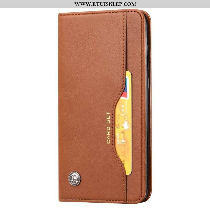 Etui Na Telefon do Samsung Galaxy S21 FE Etui Folio Etui Na Karty Ze Sztucznej Skóry